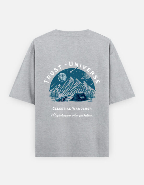 Trust the Universe Oversized T-Shirt Celestial Streetwear (100% Cotton)