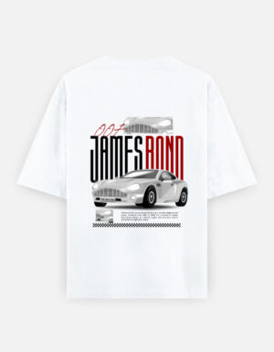 James Bond Car Oversized Heavyweight T-Shirt – Retro Film-Inspired Streetwear