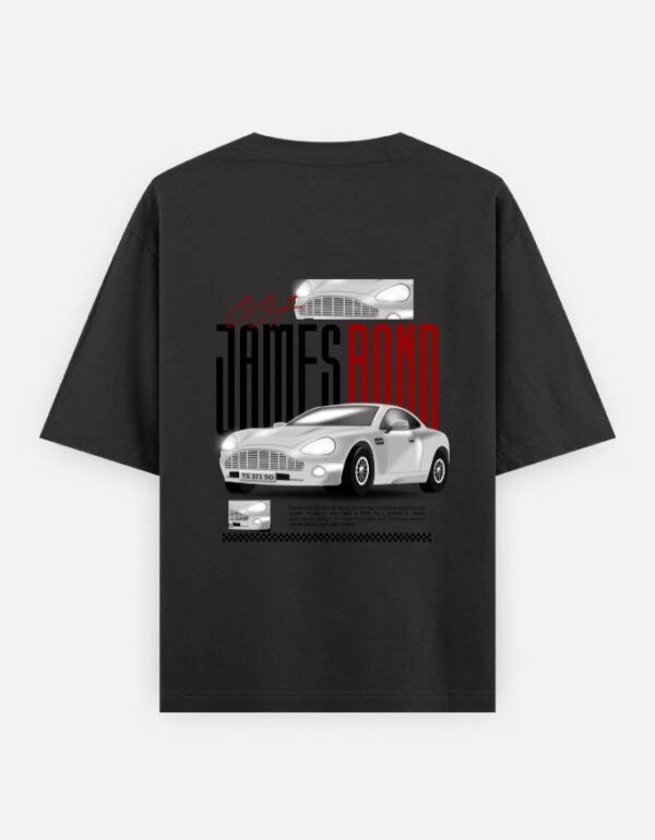James Bond Car Oversized Heavyweight T-Shirt – Retro Film-Inspired Streetwear