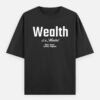 Wealth is a Mindset Oversized T-Shirt – Heavyweight 100% Cotton | Unisex Streetwear Tee