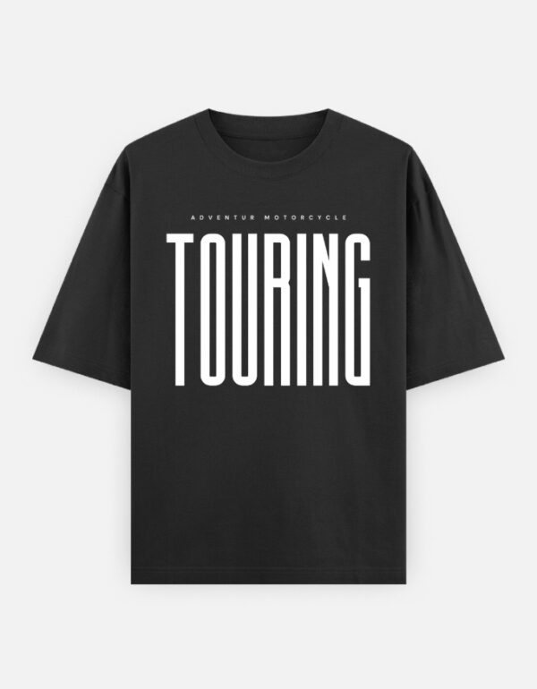 Touring Motorcycle Oversized Heavyweight T-Shirt – Adventure Rider Streetwear (Unisex, 240 GSM Cotton)