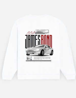 James Bond Car Sweatshirt – 300 GSM Cotton Fleece Streetwear (Unisex Regular Fit)