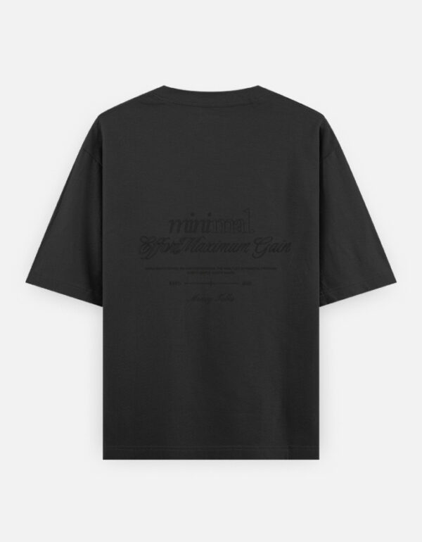 Minimal Effort Maximum Gain Oversized T-Shirt – 240 GSM Heavyweight Cotton Unisex Streetwear