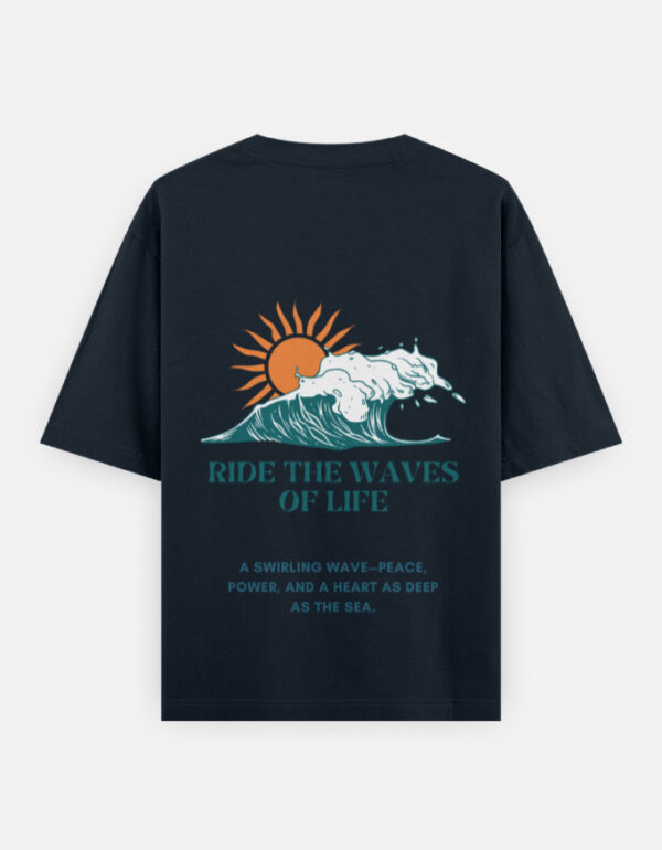Ride The Waves of Life Oversized T-Shirt