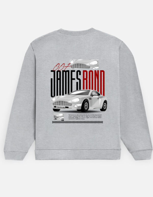 James Bond Car Sweatshirt – 300 GSM Cotton Fleece Streetwear (Unisex Regular Fit)