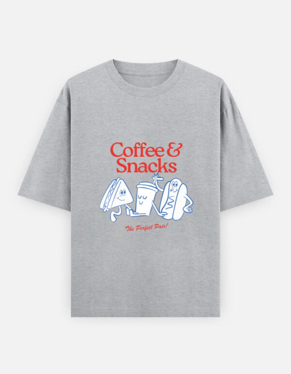 Coffee & Snacks Oversized Unisex T-Shirt