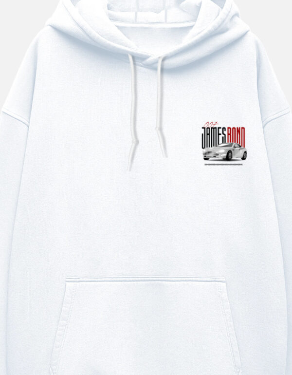 James Bond Car Oversized Hoodie – 400 GSM Heavyweight Cotton Streetwear (Unisex)